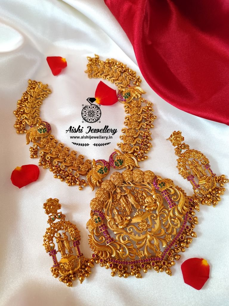 Bridal Grand Work Ramparivar Neck Set- N202 - Aishi Jewellery - Buy ...