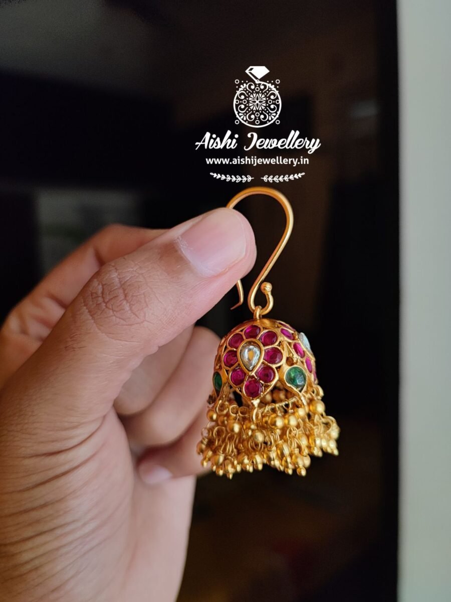 Real Kemp Hook Jhumka-E235