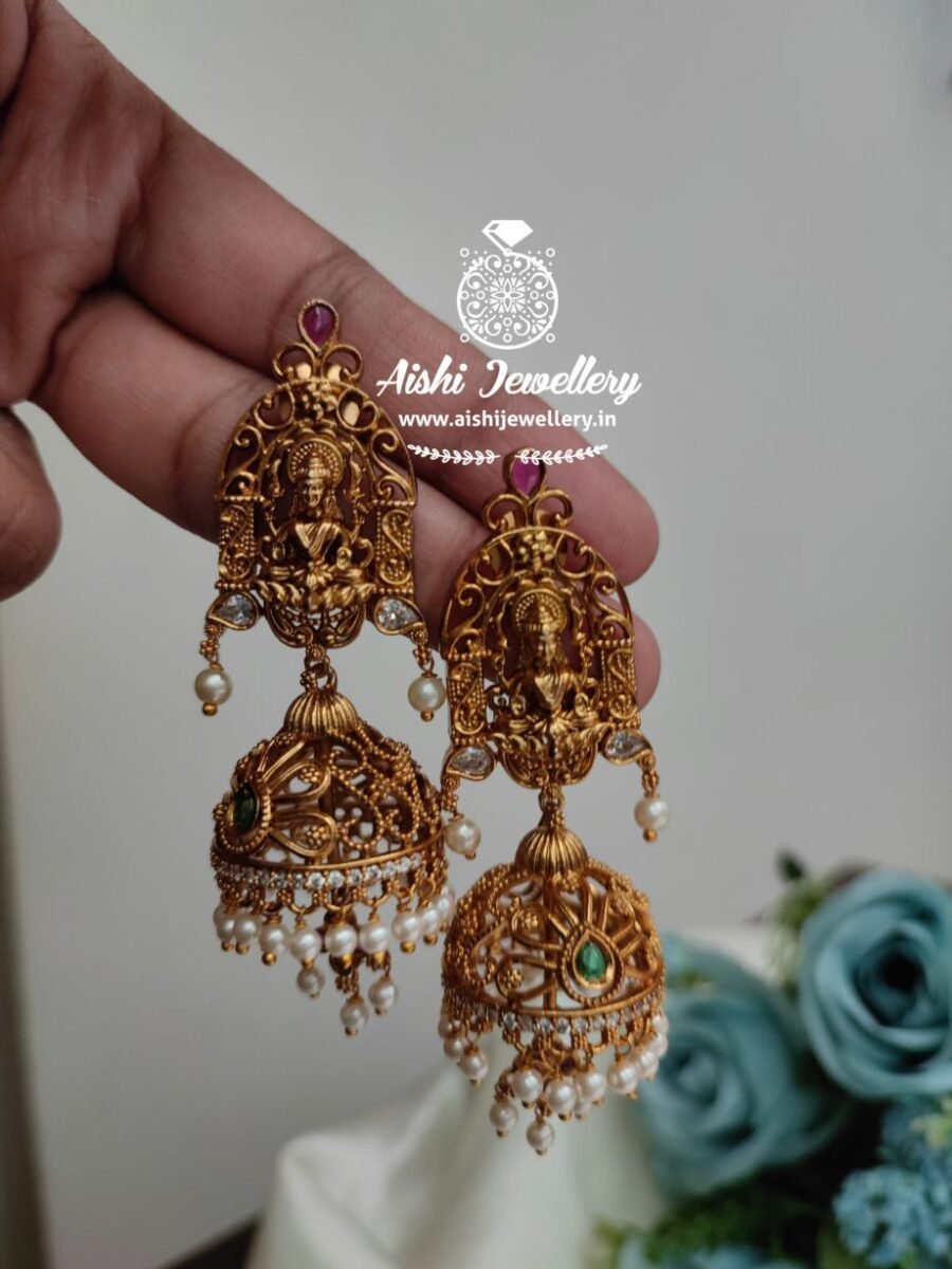 Lakshmi Matt Jhumka-E290