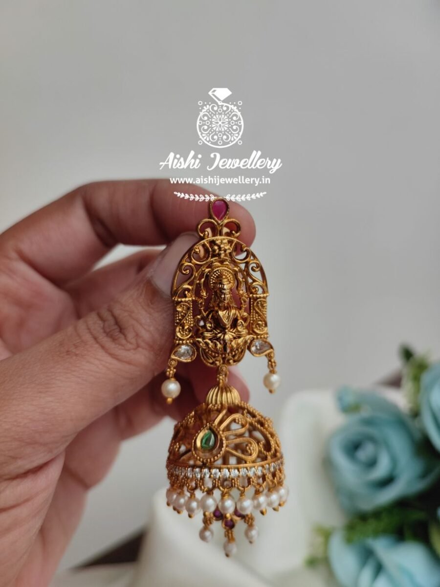 Lakshmi Matt Jhumka-E290