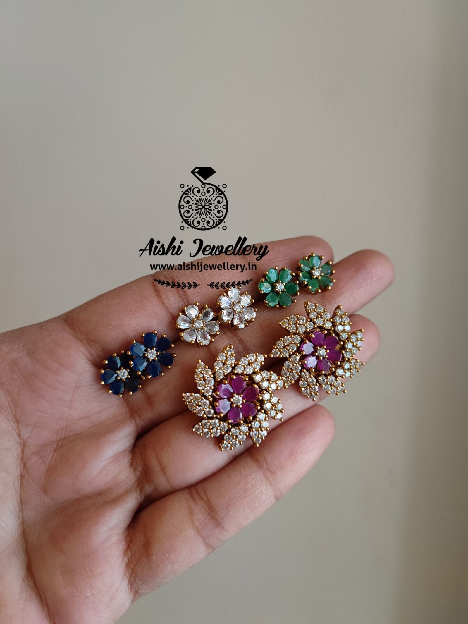 Multicolour Round Shaped Changeable Earrings – Sanvi Jewels