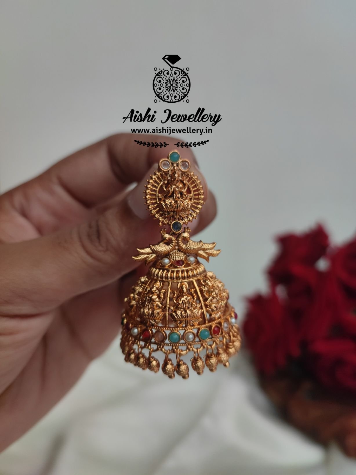 Traditional Lakshmi Jhumka Small – E303