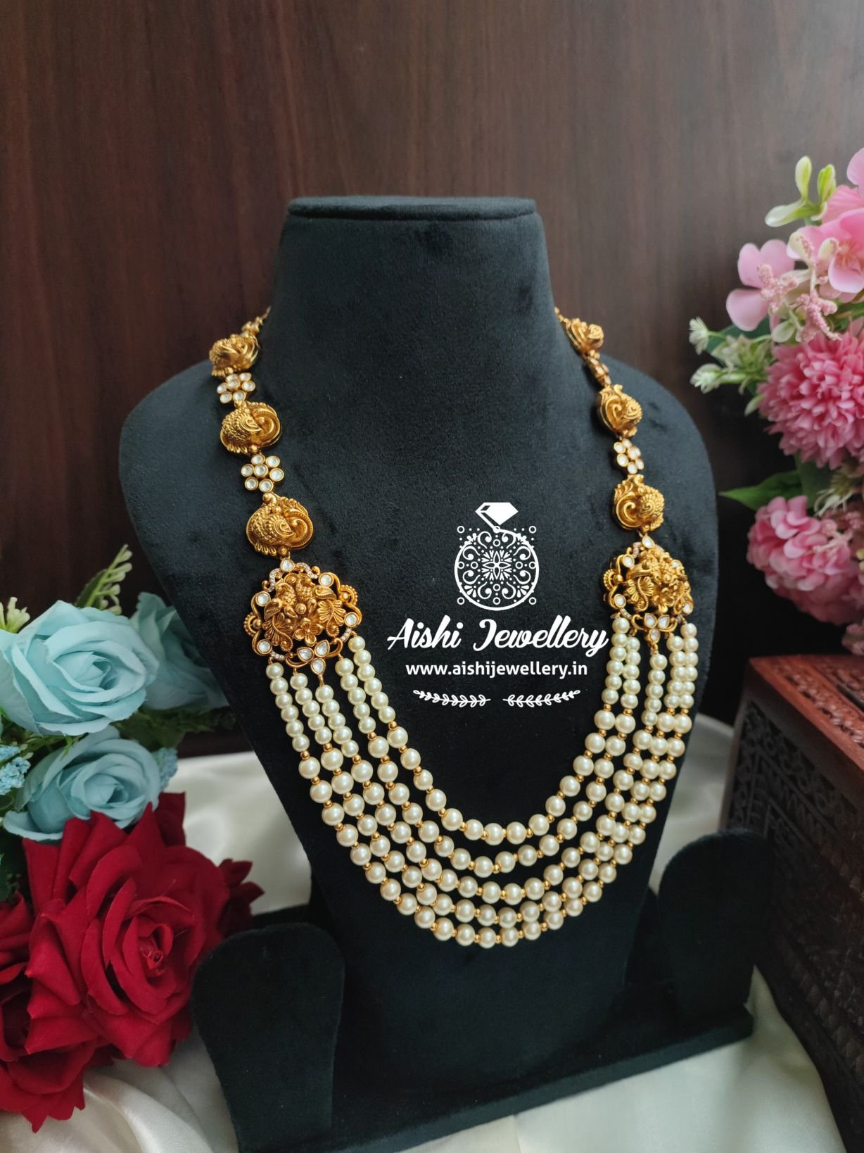 Antique with Pearl beads Mala-MA32
