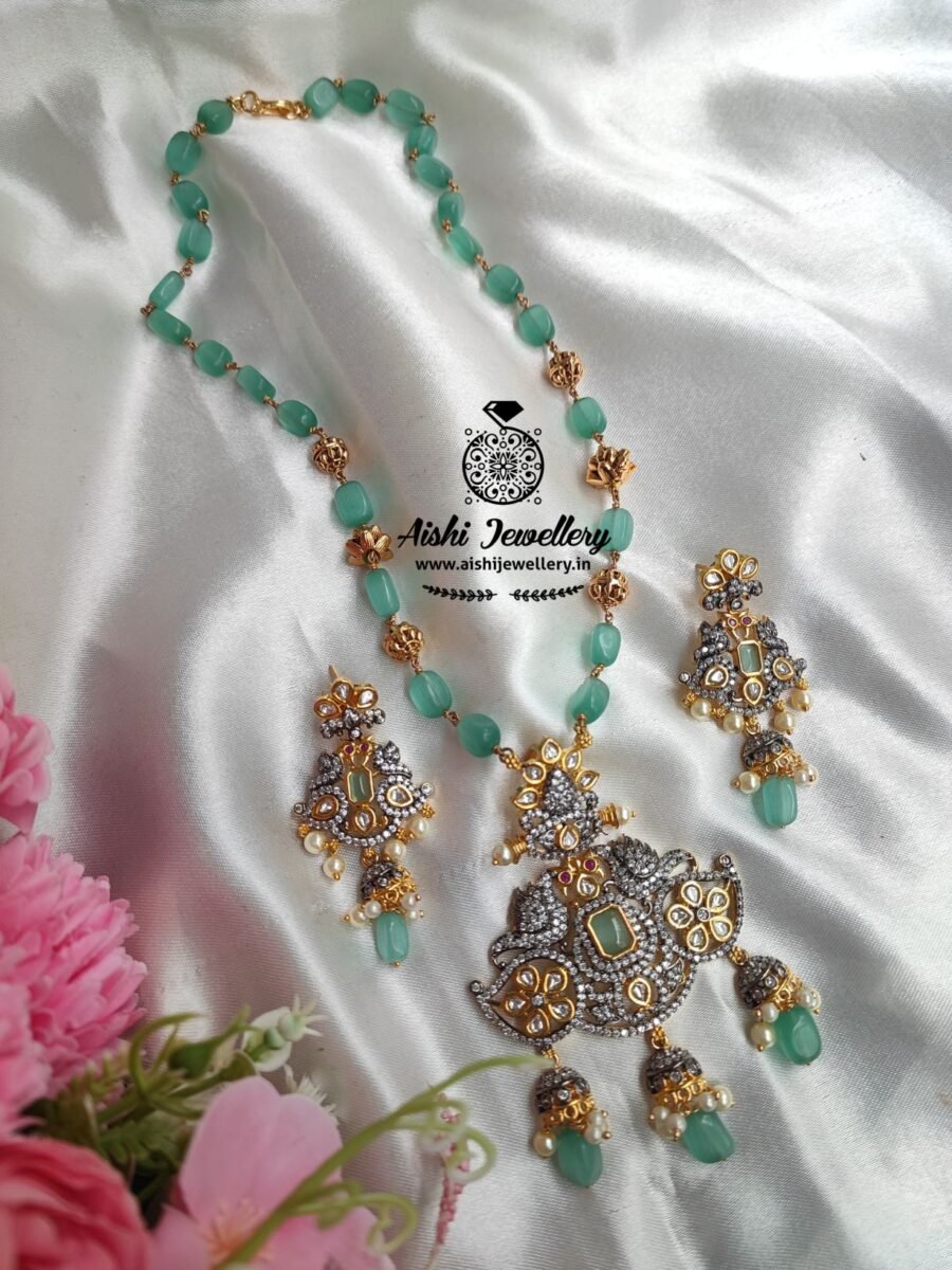 Victorian Diamond Single layer Mala Set – MA36