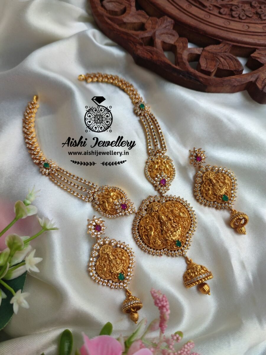 Gold like a Polish with Ad Necklace Set-N274