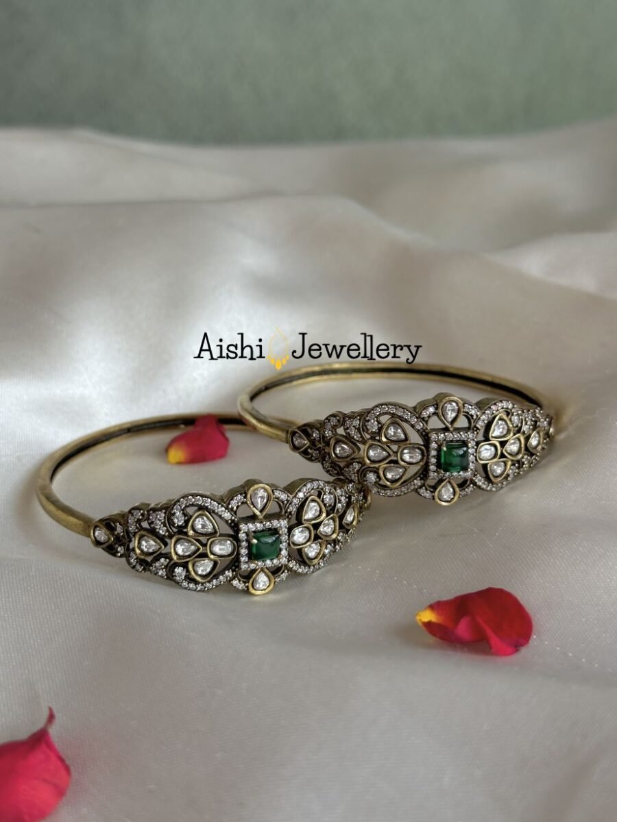 Victorian Kada Bangles(Pair)-B149