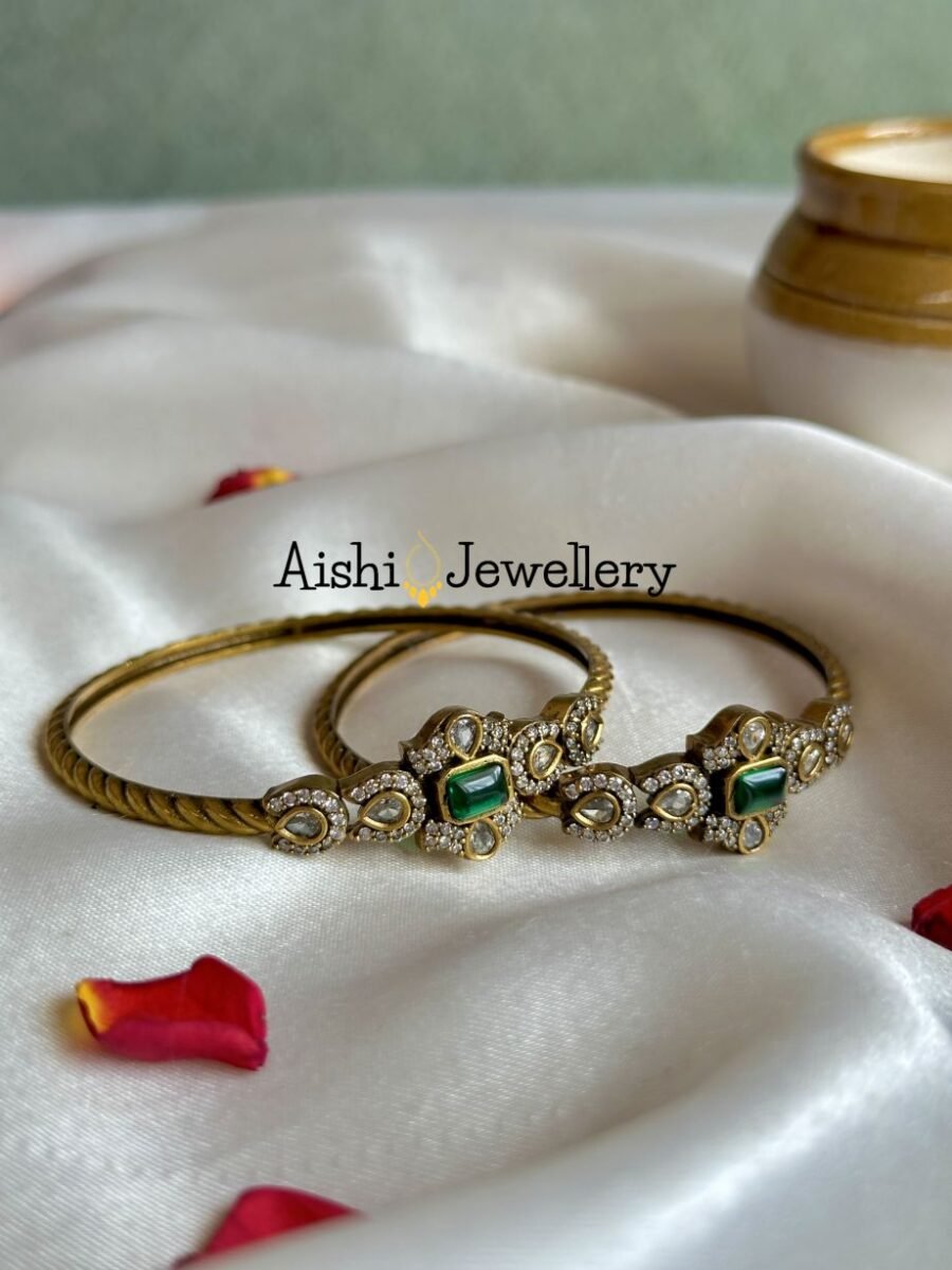 Victorian Kada Bangles(Pair)-B151