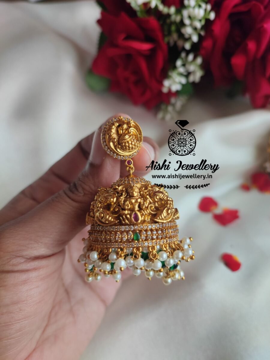 3D Crafted Nakshi Bridal Jhumka-E307