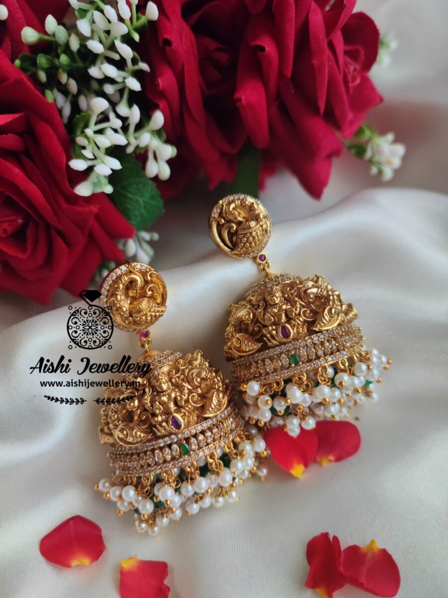 3D Crafted Nakshi Bridal Jhumka-E307