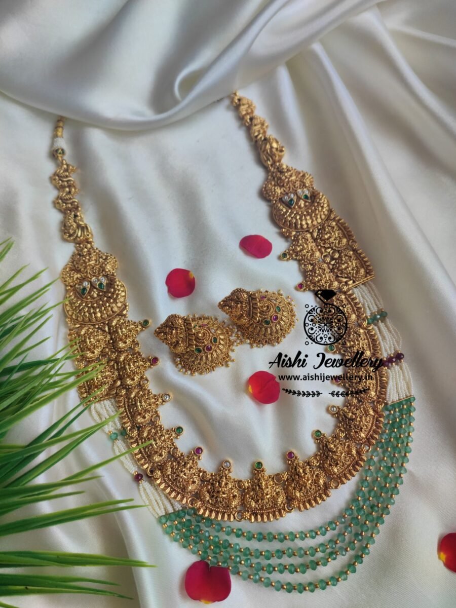 Gold Replica with gold likea polish Long Haram Set-LH235