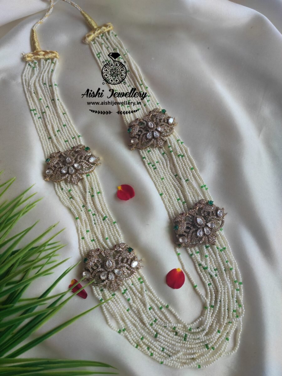 Victorian Diamond Multi layer Mala Set-MA59