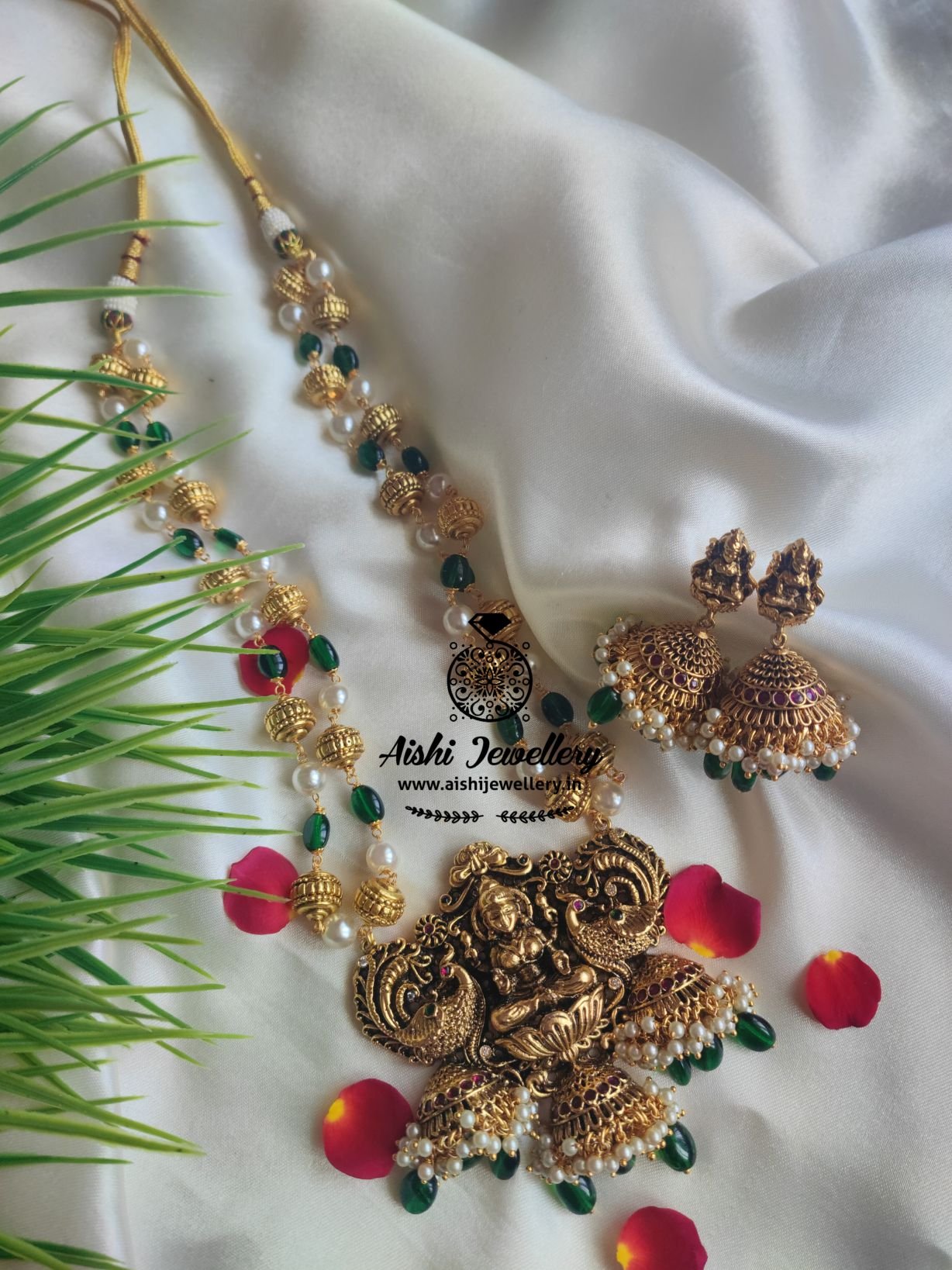 Nakshi Pearl Beads Mala Set-MA61