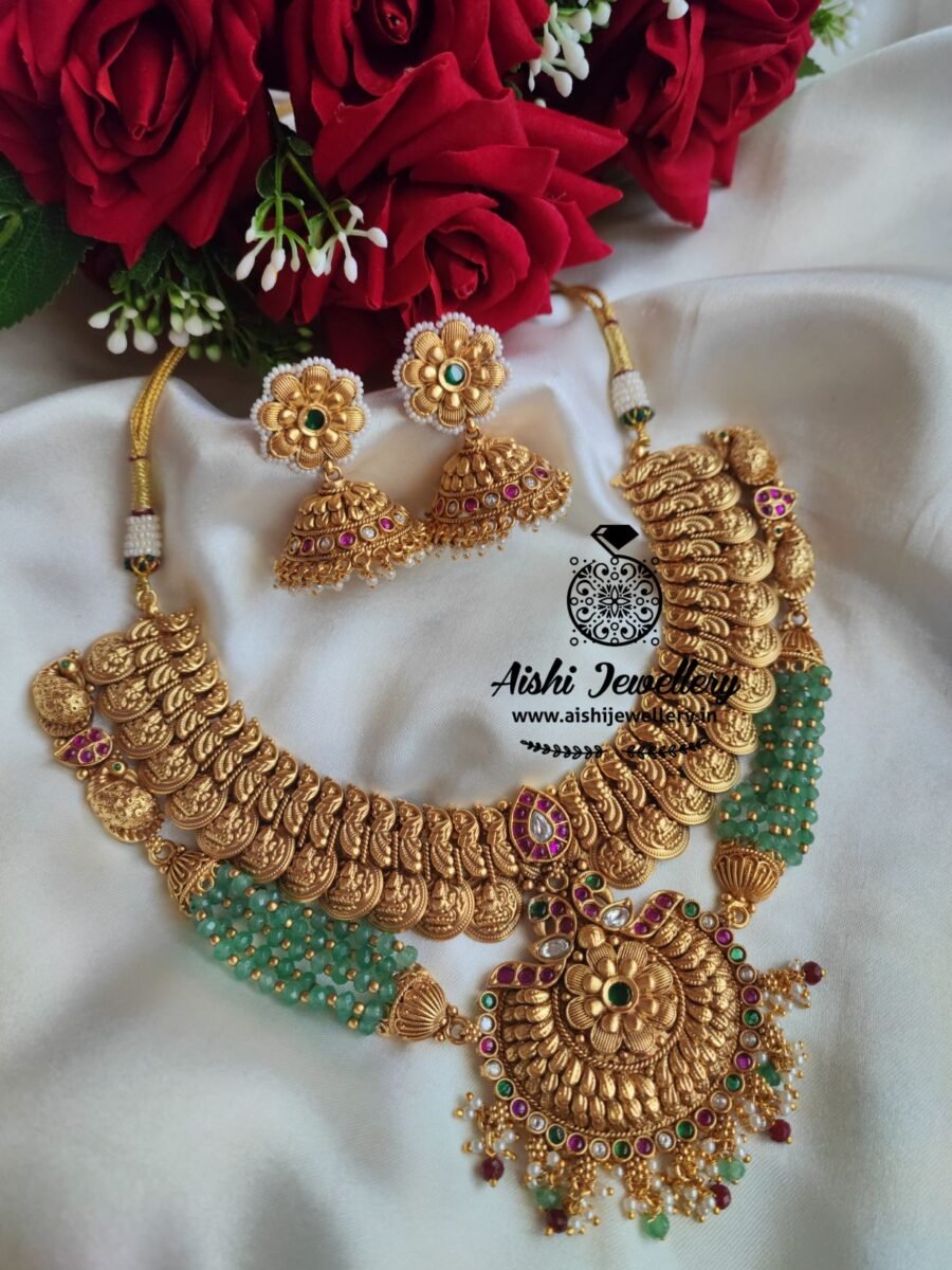 Gold likea Polish Neckpiece Set-N515