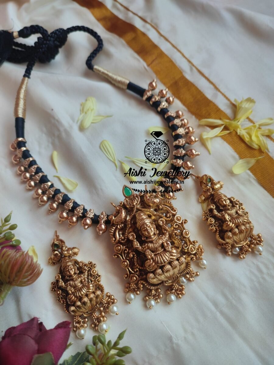 Nakshi Black thread Neckpiece Set-N519