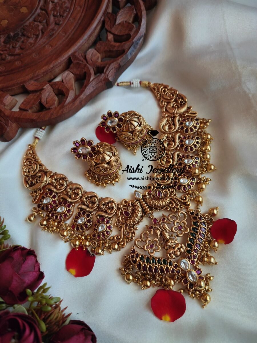 Silver Replica Nakshi Neckpiece-N532