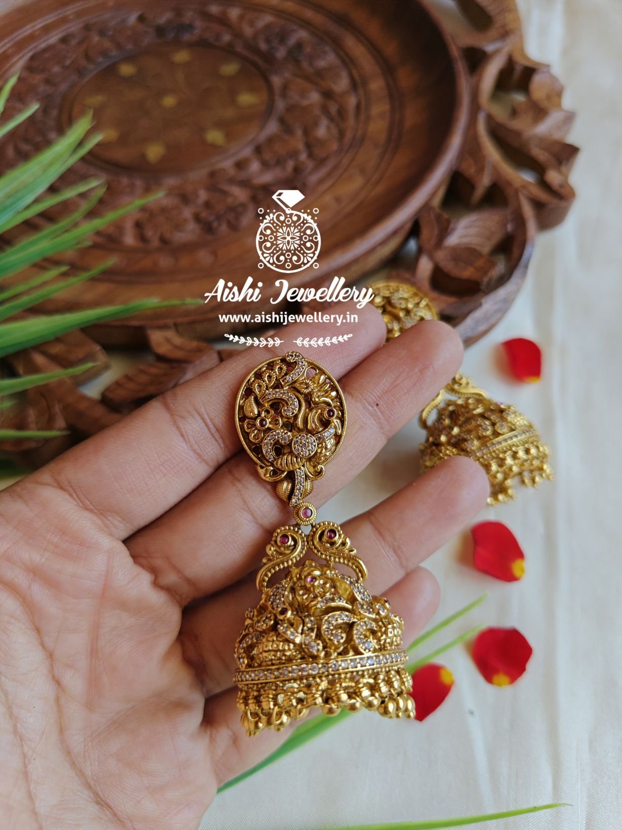 Antique Crafted Jhumka-E331