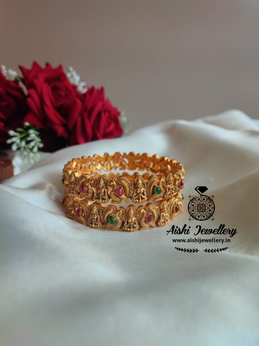 Lakshmi Matt Bangles (Pair)-FQ116