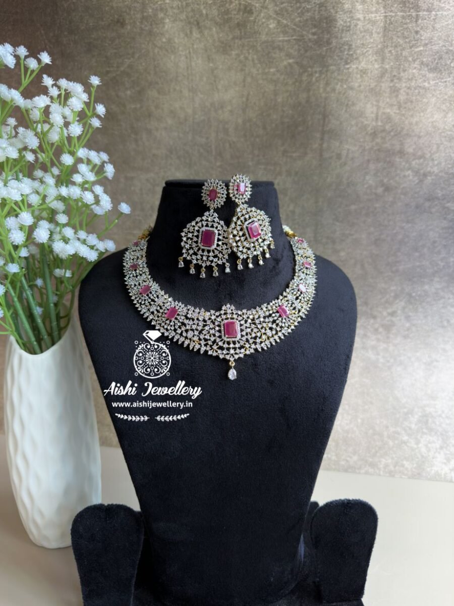 Floral Diamond Replica Neckpiece – AN294