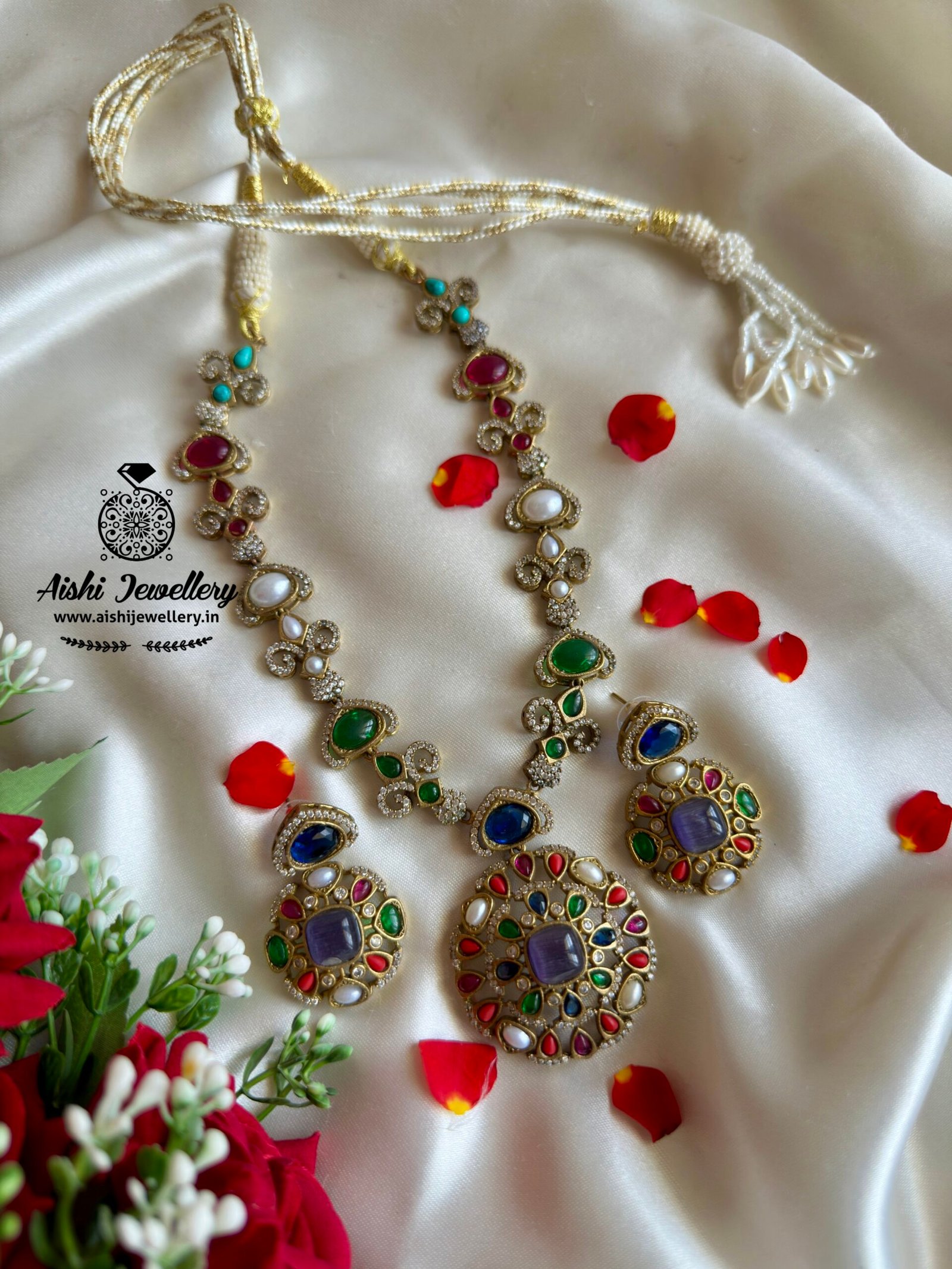 Navaratna Elegance Ad Neckpiece  – AN320