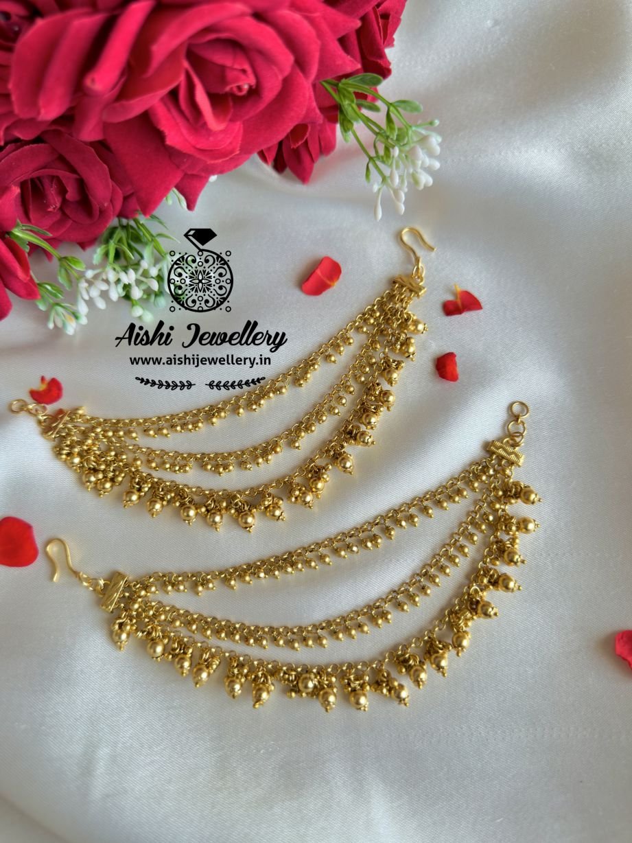 Anntique Earchain with Golden Balls – EC88