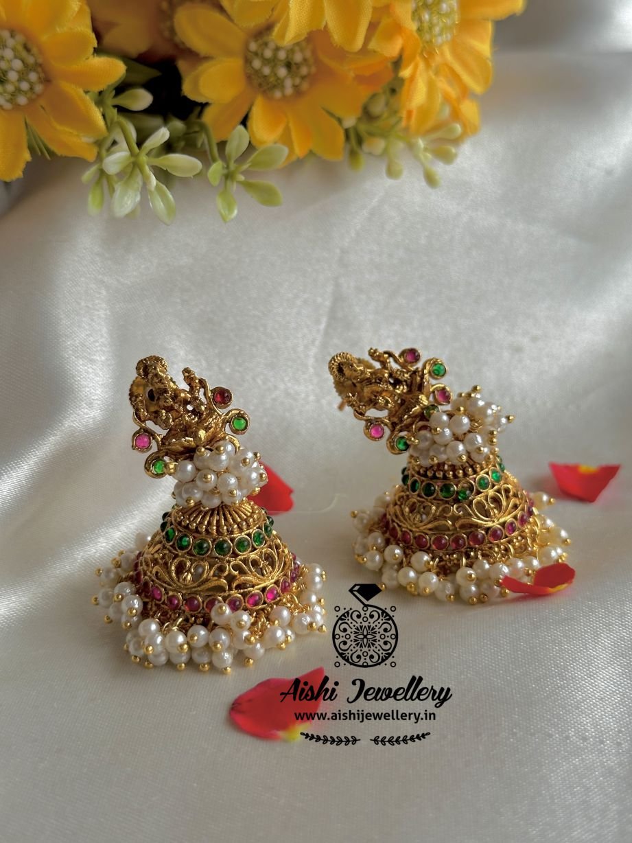 Nakshi Floral Jhumka (Multi) – FQ137