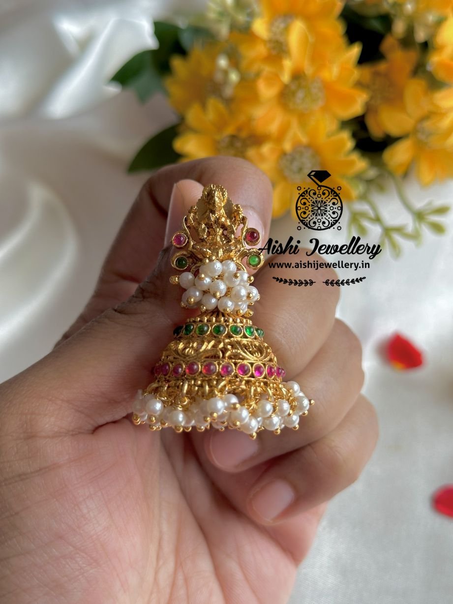 Nakshi Floral Jhumka (Multi) – FQ137