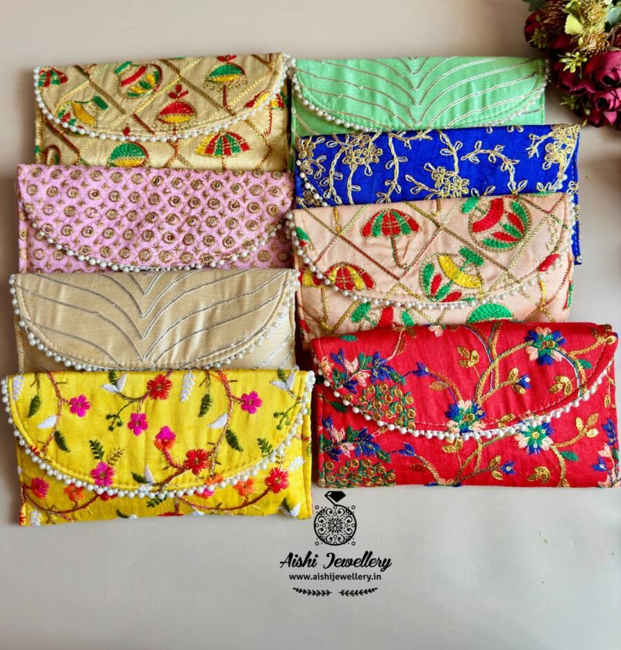 Embroidery Clutch ( Single Pc. ) Size – 4.5*9 inch – CL1