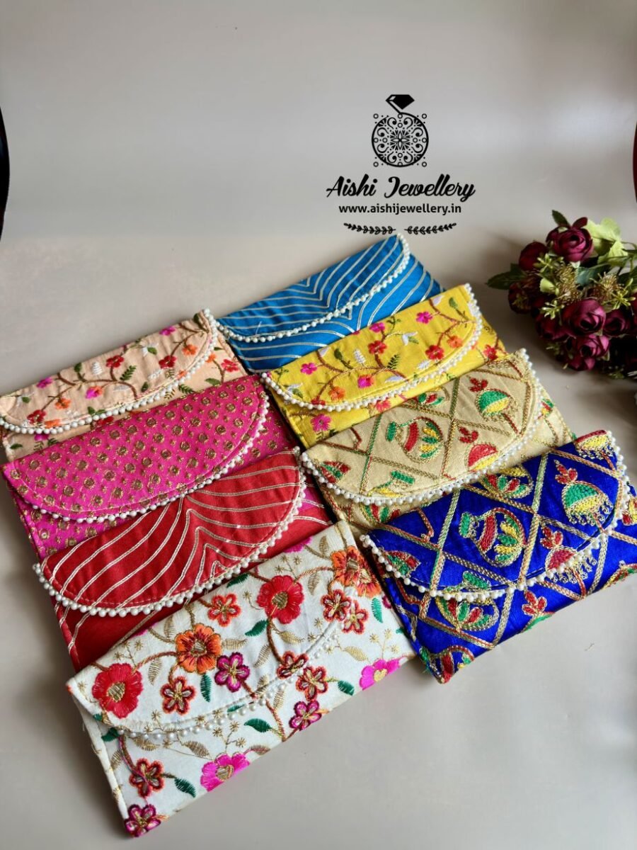 Embroidery Clutch ( Single Pc. ) Size – 4.5*9 inch – CL2