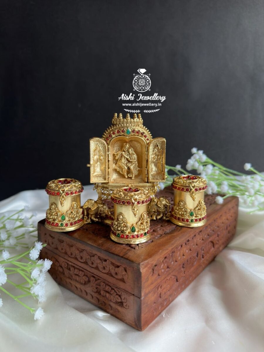 Radhakrishna Kumkum Box – KB25