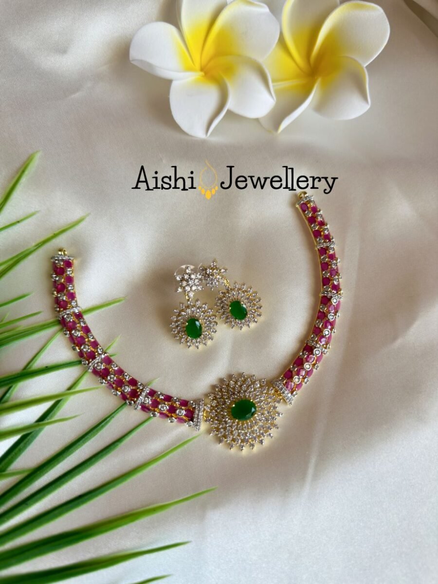 Floral Sparkle AD Neckpiece – AN341