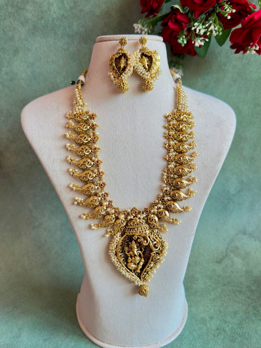 Grace of Ganesha Antique Haram -LH340