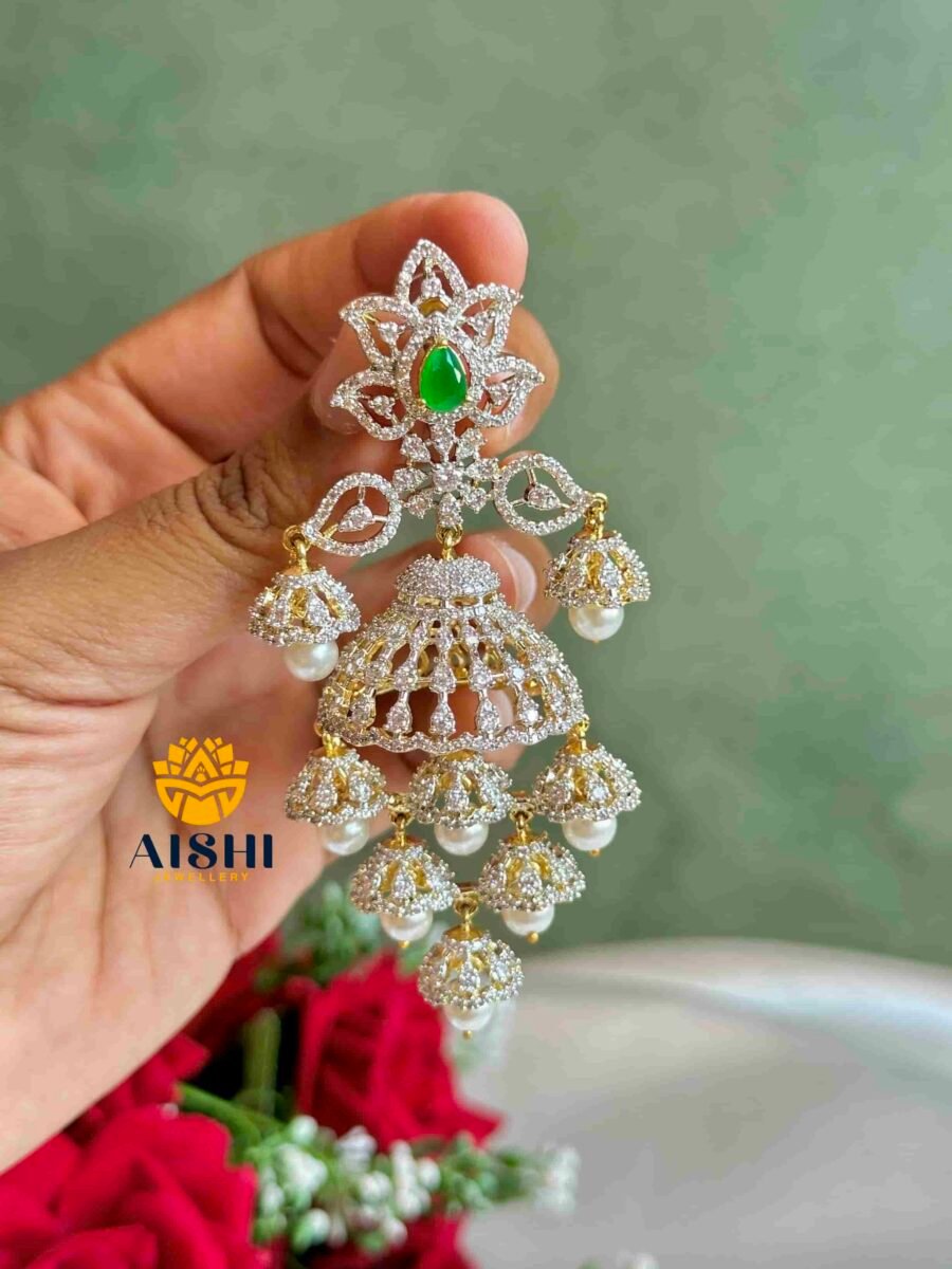 Dimaond Replica Ad Jhumka -AE143