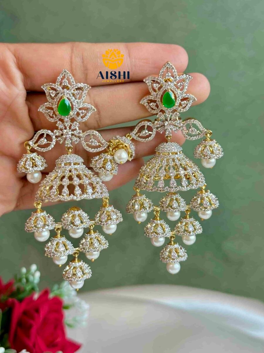 Dimaond Replica Ad Jhumka -AE143