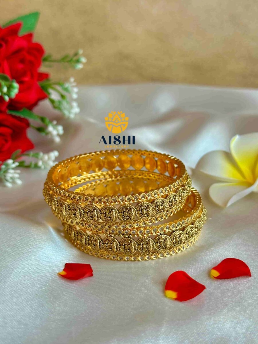 Coin Antique Bangles(Pair) -B186