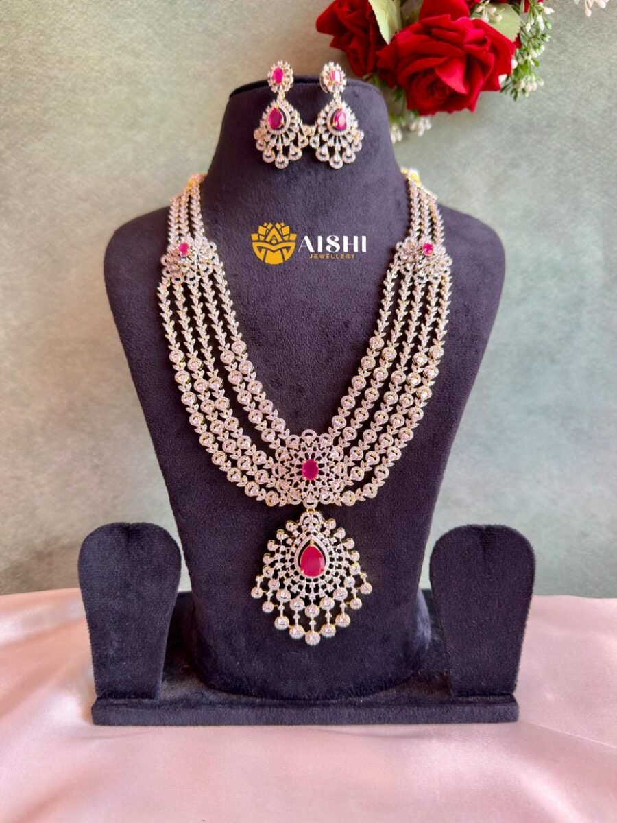 Bridal American Diamond Haram -AH357