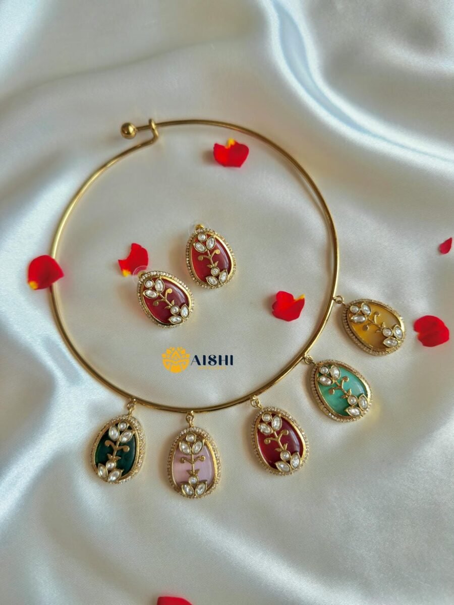 Mirror Mist Halsi Neckpiece-AN349