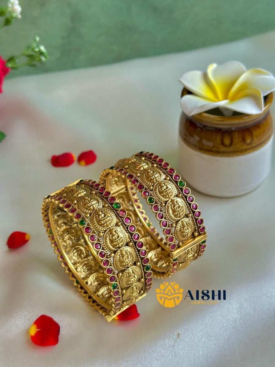 Kemp Traditional Coin Bangles(Pair)-B160