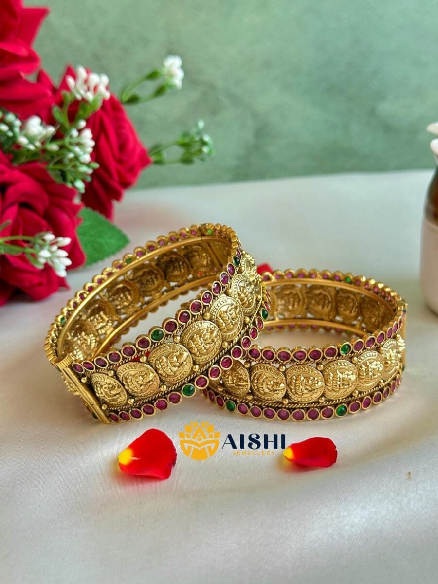 Kemp Traditional Coin Bangles(Pair)-B160