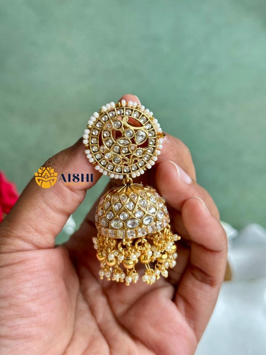 Tradition Kundan Jhumka-E393