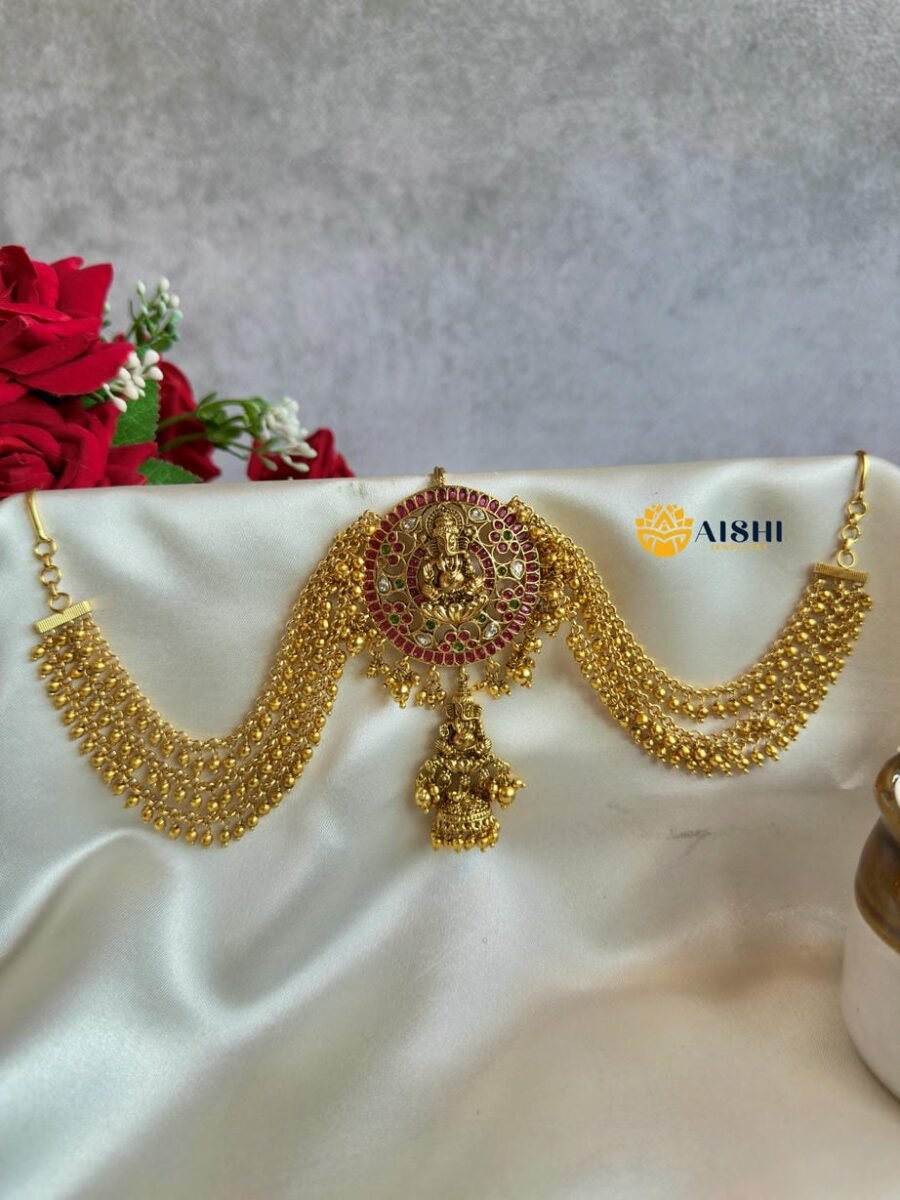 Traditional Lakshmi Pearl Hair Choti – HA108