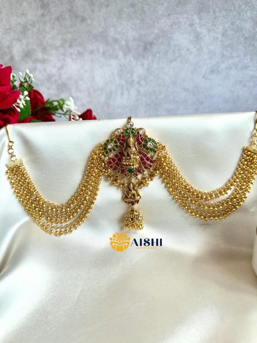 3 Layer Antique Moti Hair Choti – HA109