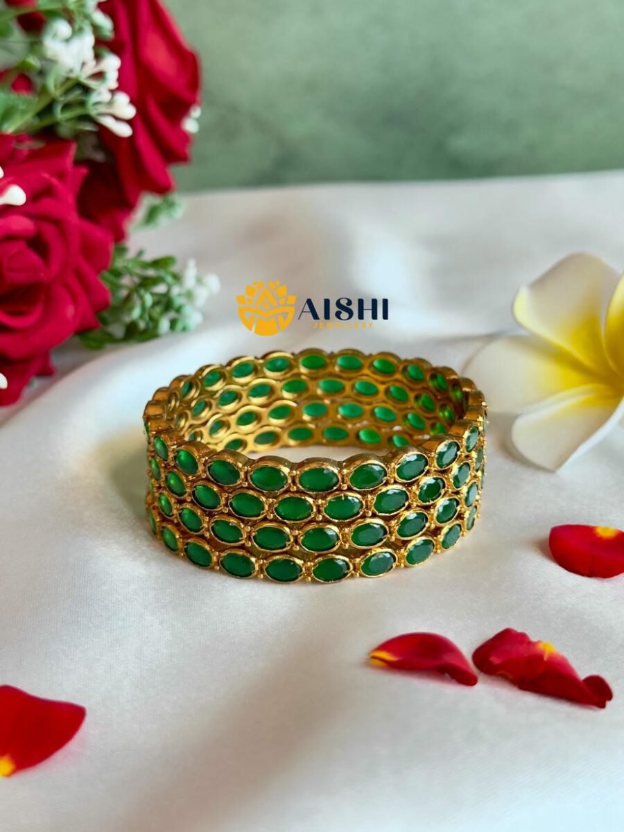 Emerald Bangles (Setof4)-B200