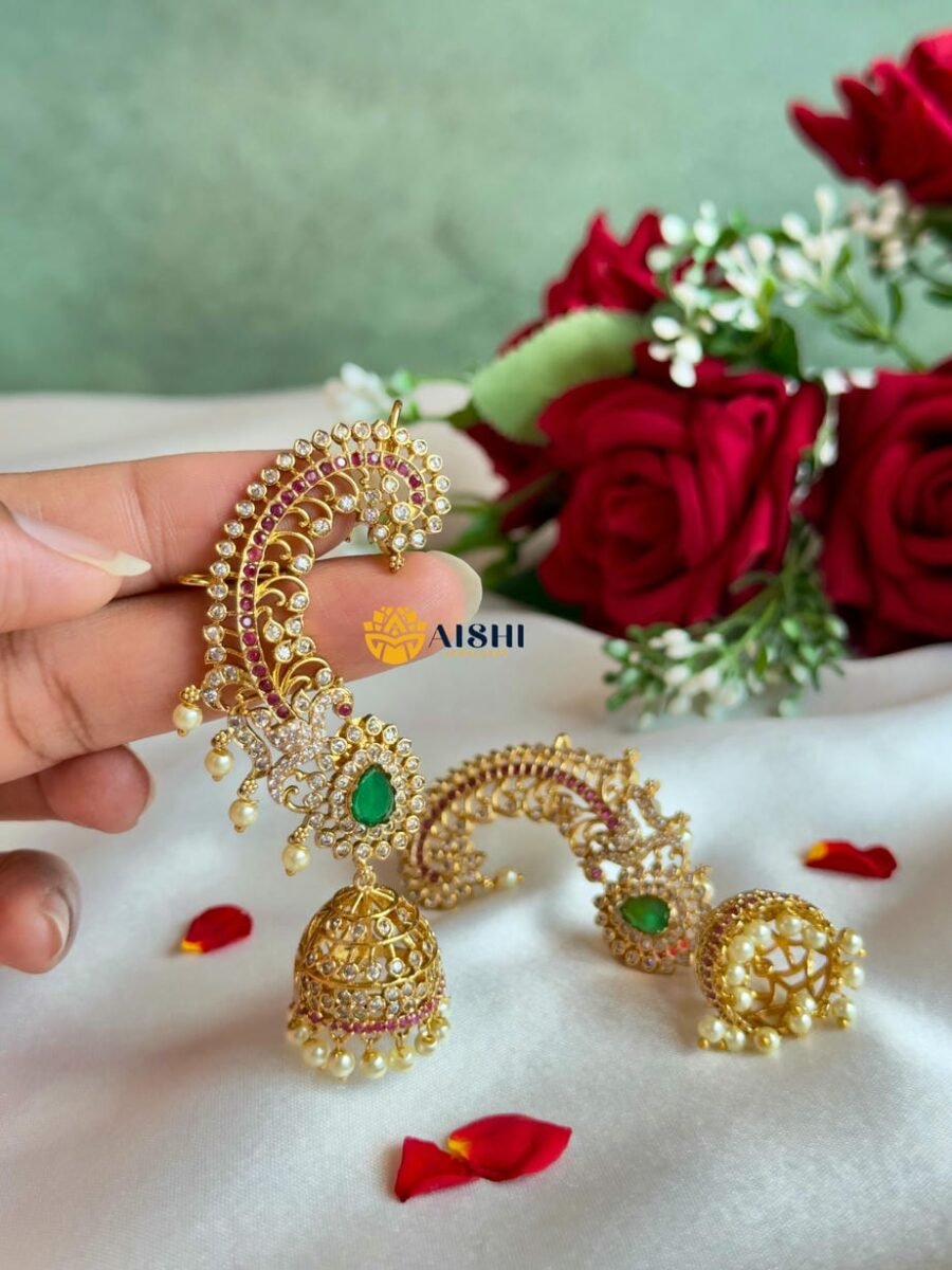 Sculpted Ear Cuff(Green)-E396