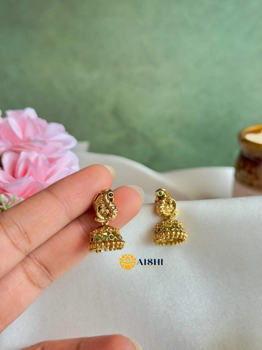 Mini Peacock Jhumka-E400