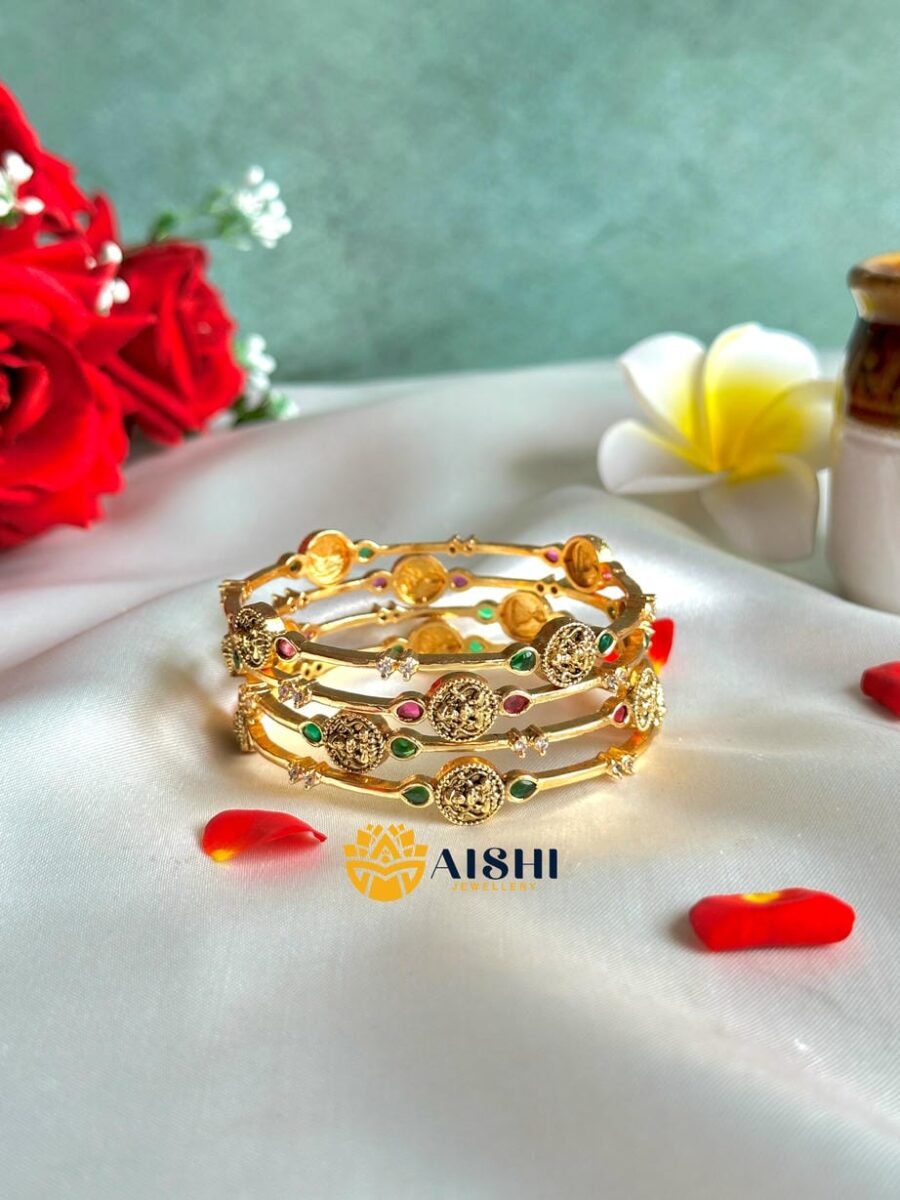 Elegant Nakshi Bangle(Set of 4)-B203