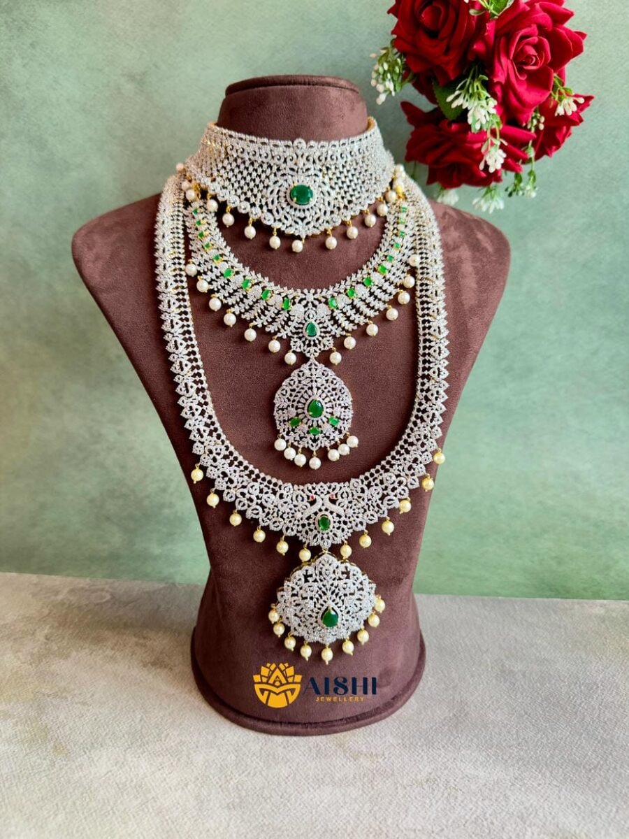 Emerald AD Jewellery Set-BS063