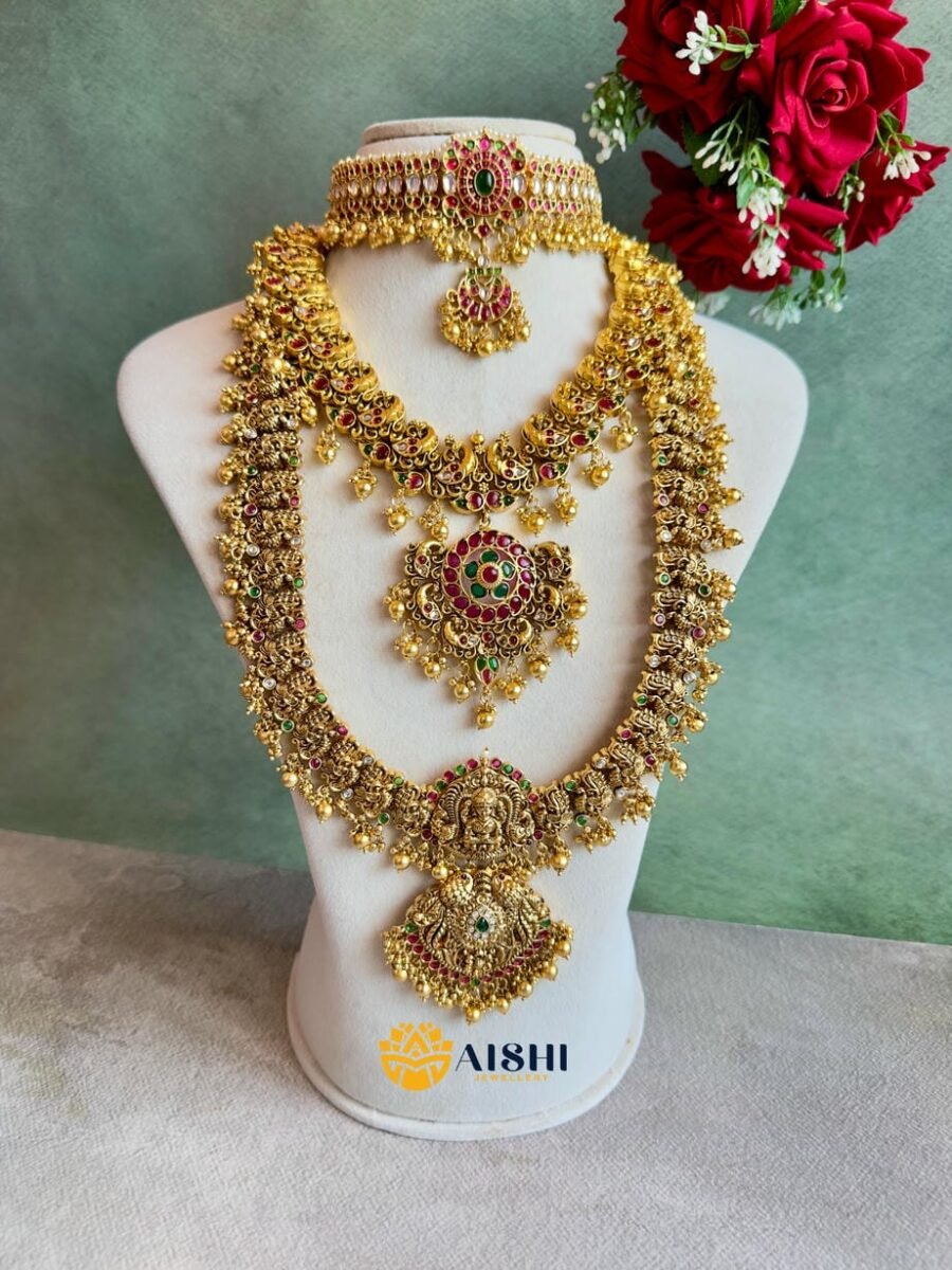 Traditional Nakshi Kemp Jewellery Set-BS064