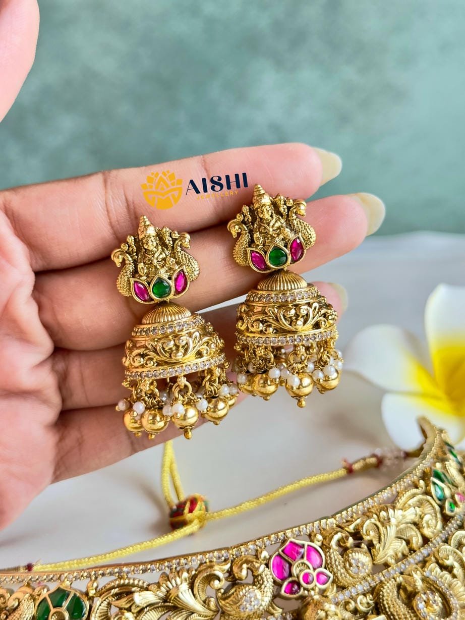 Divine Lakshmi Temple Choker-HN177 - Image 2