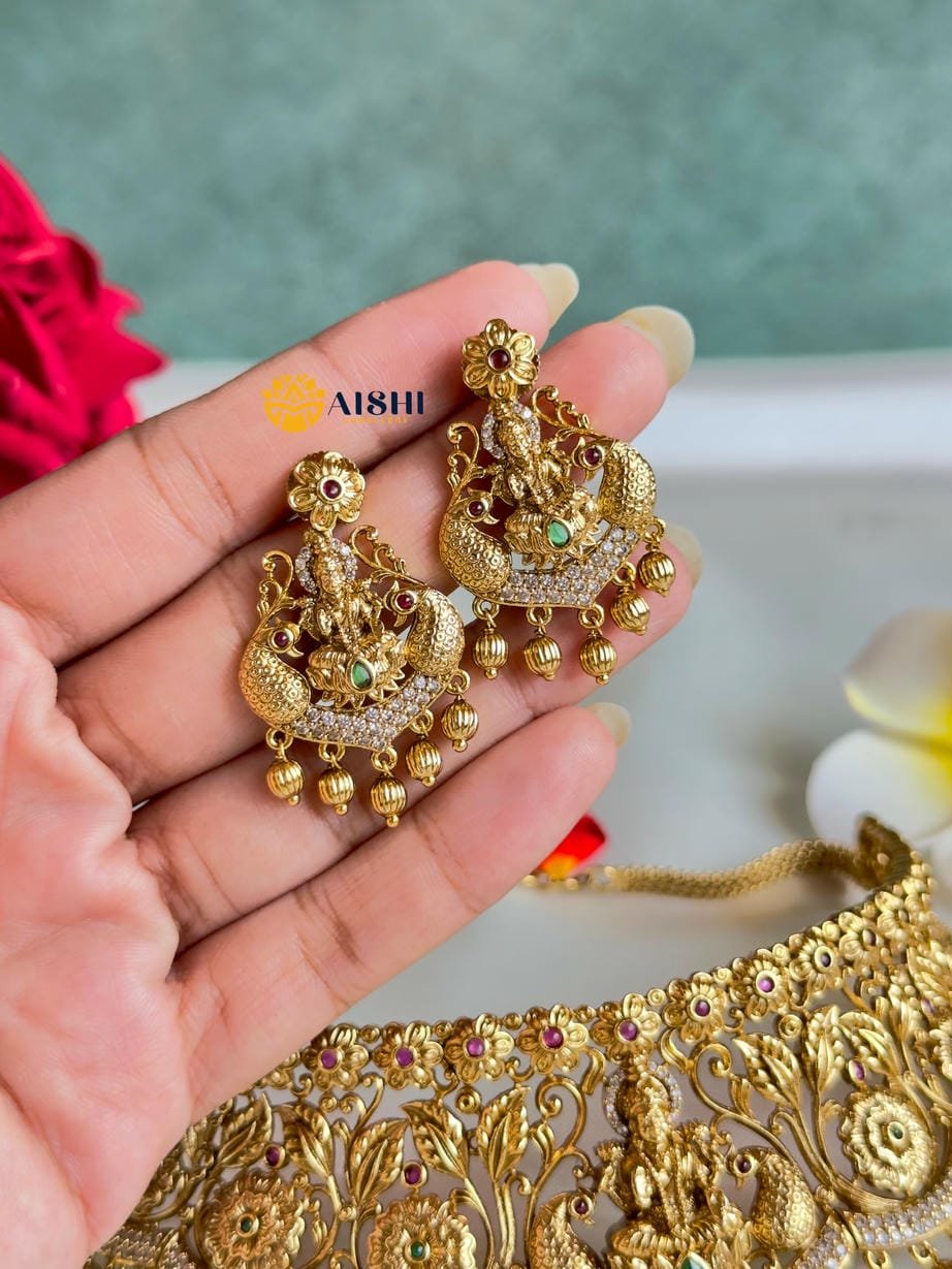 Floral Nakshi Choker-HN183 - Image 2