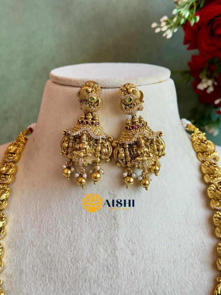 Divine Lakshmi Peacock Antique Haram-LH402